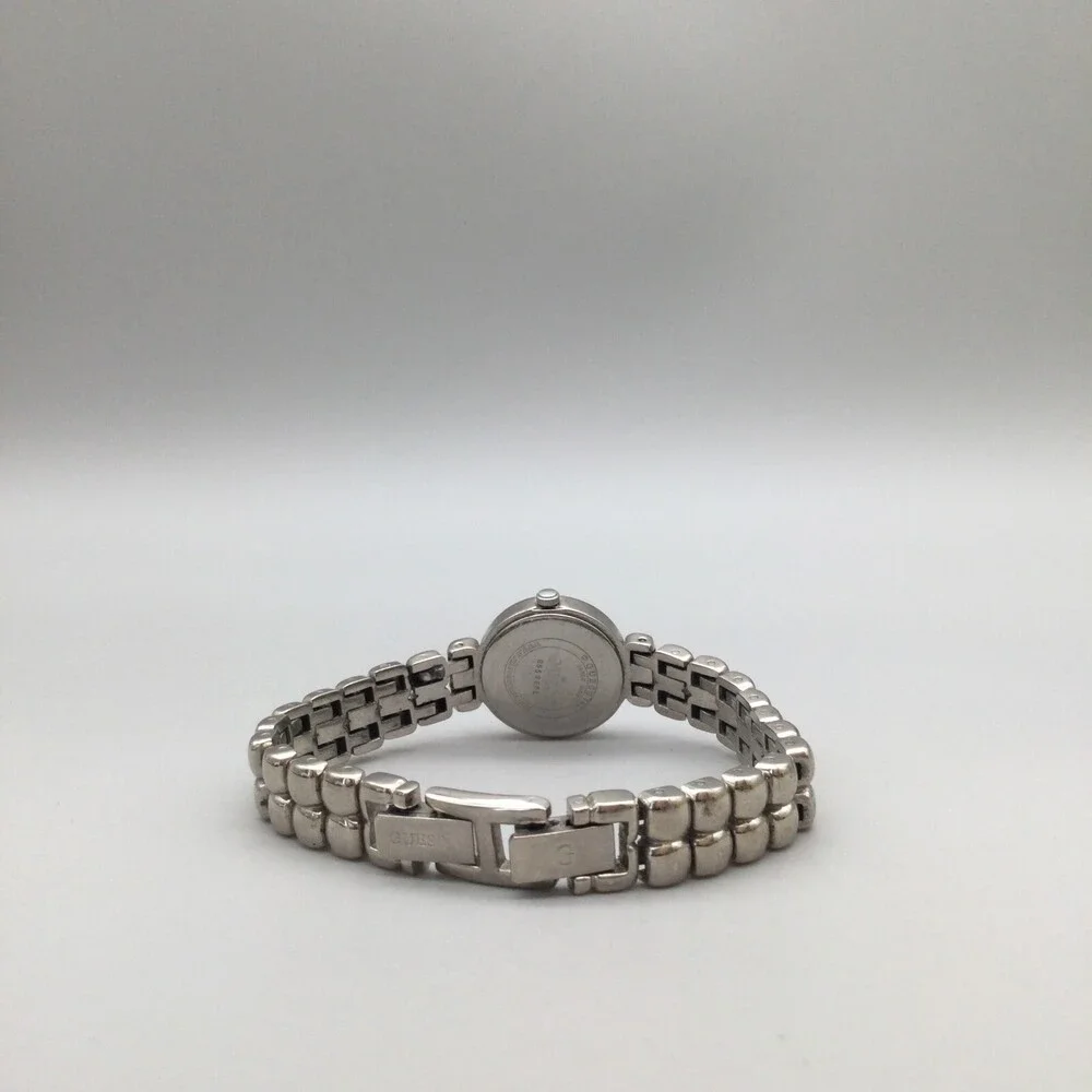 Vtg Guess Watch Women 20mm Silver Rose Gold Two Tone New Battery 6.75" - Picture 5 of 15